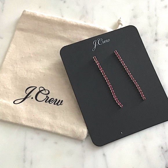 J.Crew Crystal Drop Earrings New With Tag - Picture 3 of 7